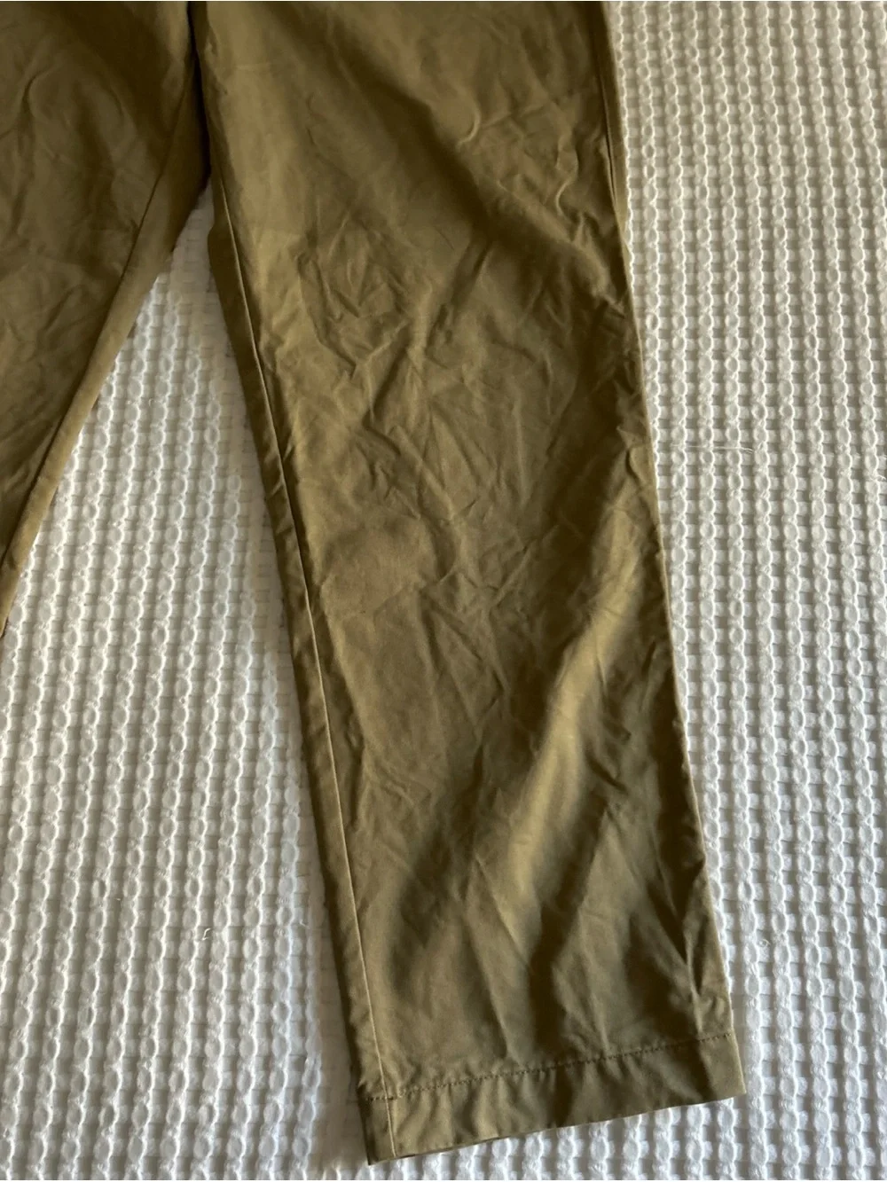 J.CREW Men's Khaki Beige 100% Cotton Oarsman Casual Pants 36x32 Classic Fit